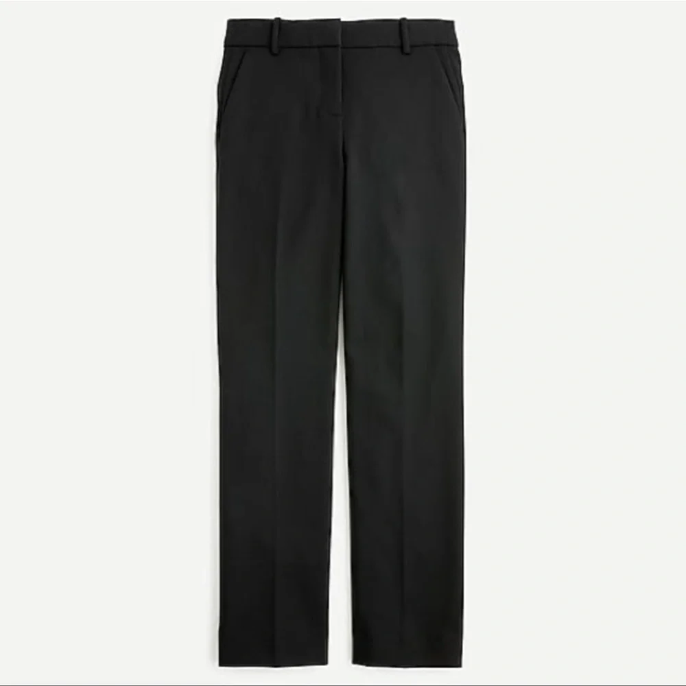J Crew Black High Rise Crop Peyton Pant in Four Way Stretch EUC Size 4